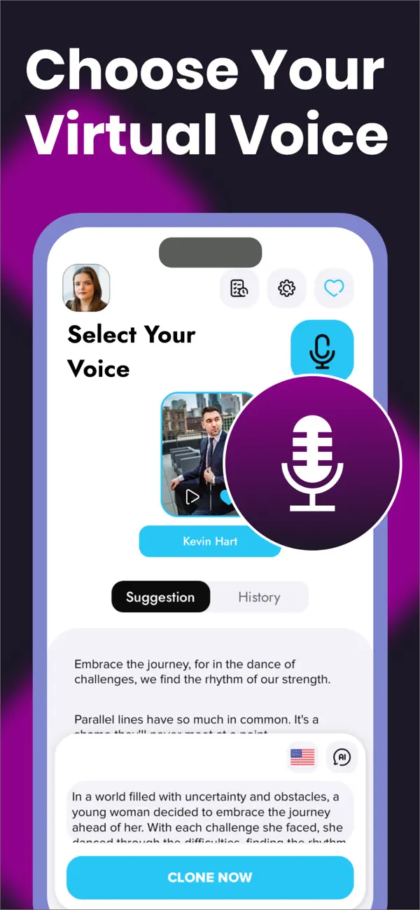 Screenshot #2 pour Voice Generator & Voice Clone