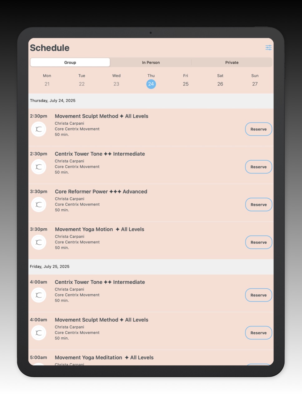 iPad screenshot