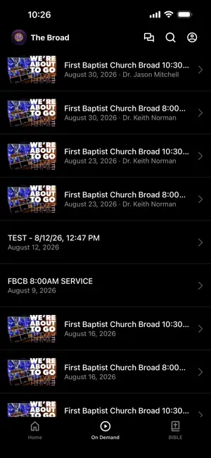 First Baptist Church Broad screenshot 2