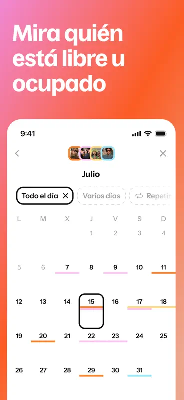 Howbout: calendario compartido screenshot 3 of 7