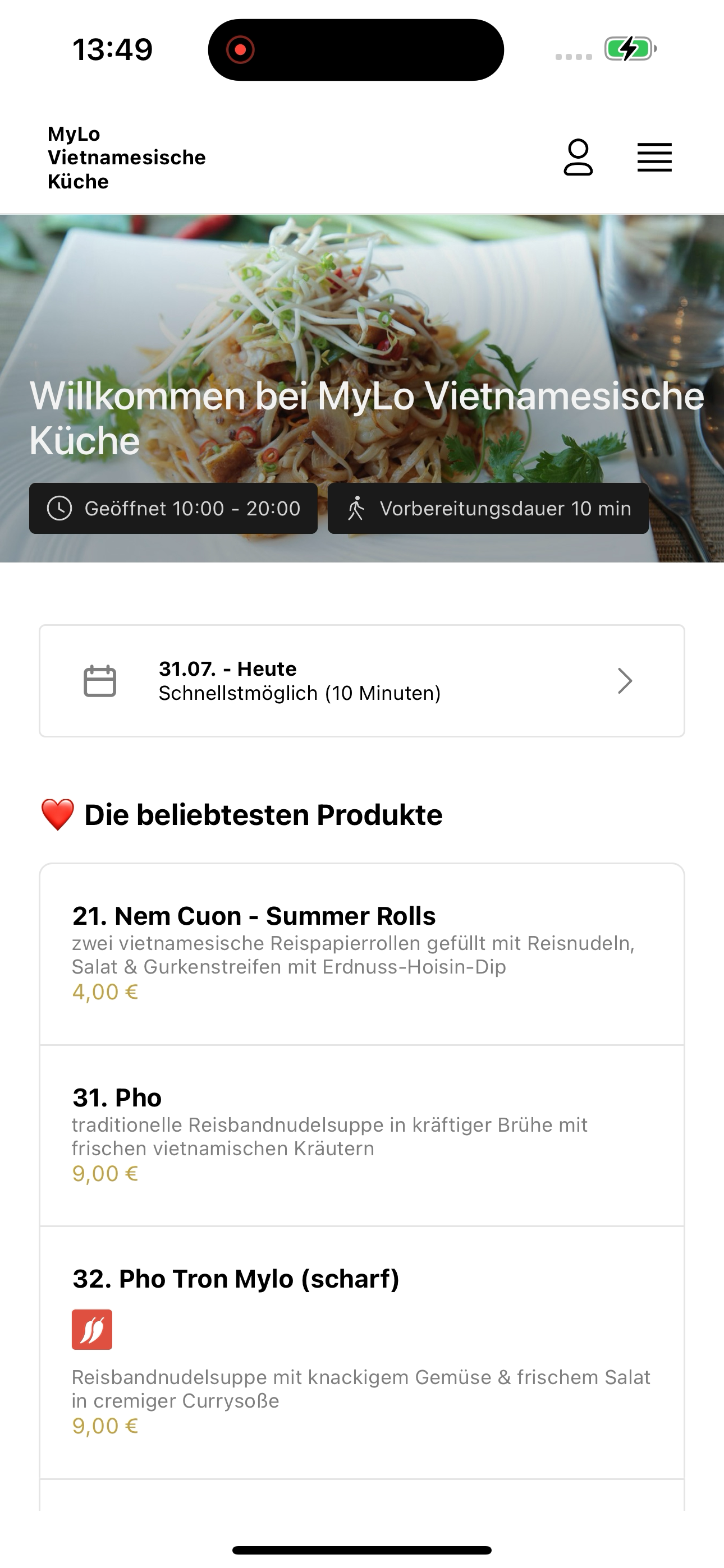 MyLo Vietnamesische Küche screenshot 6