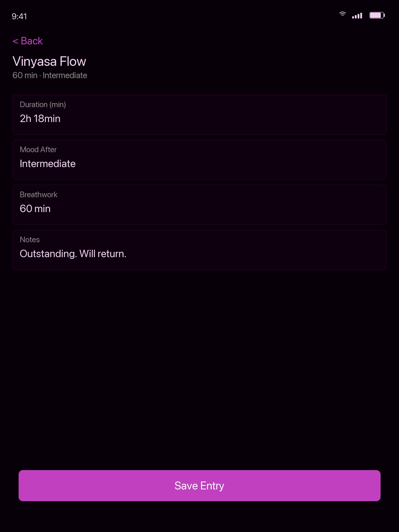 Screenshot 5 of YogaLog - Practice Journal