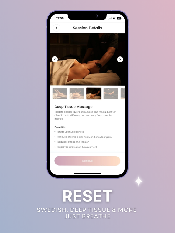 Masaj iPad screenshot 5 - Health & Fitness app