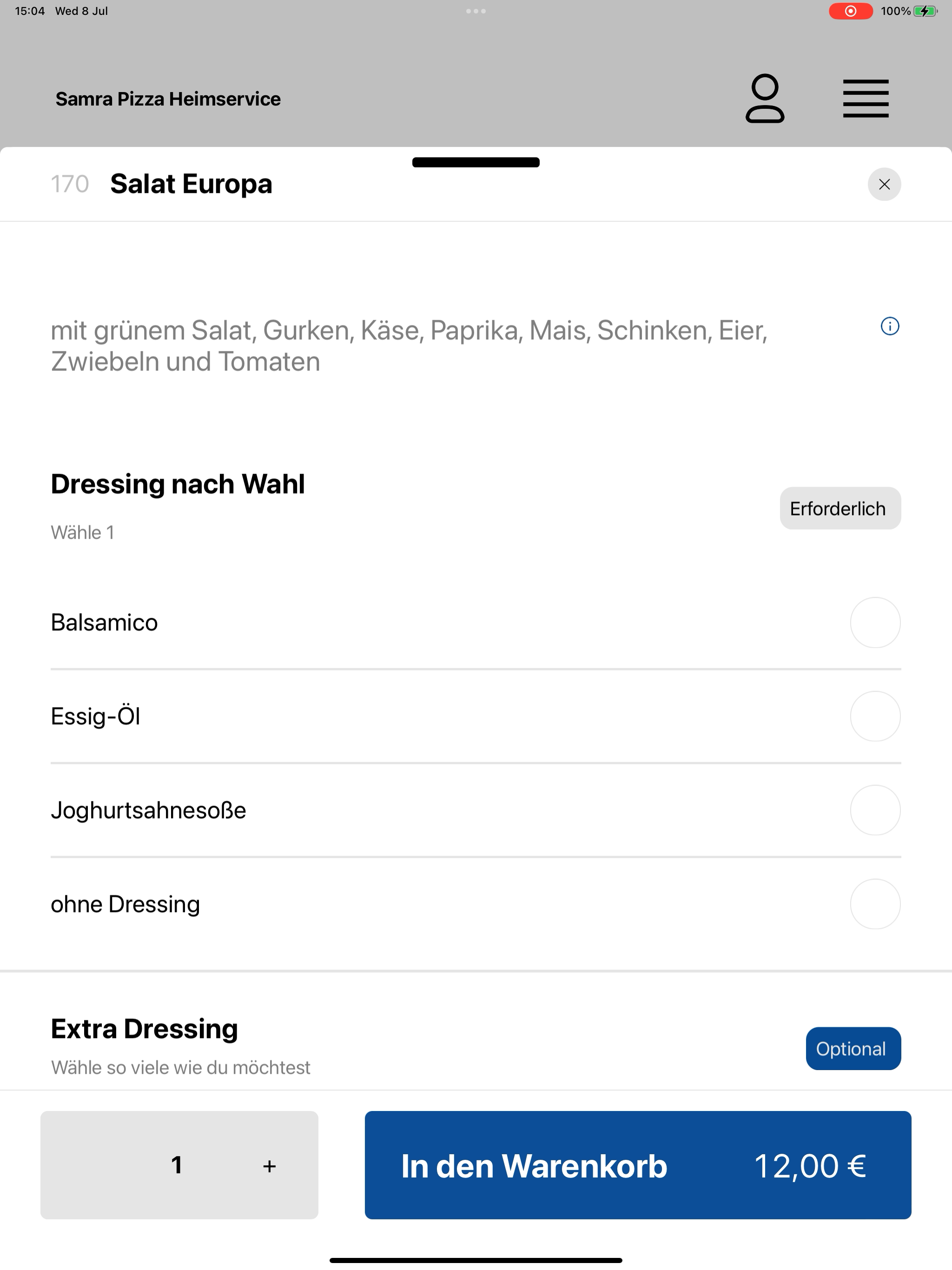 Samra Pizza Heimservice screenshot 8