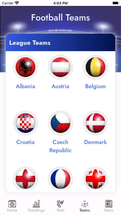 Euro28: European Football Live Screenshot