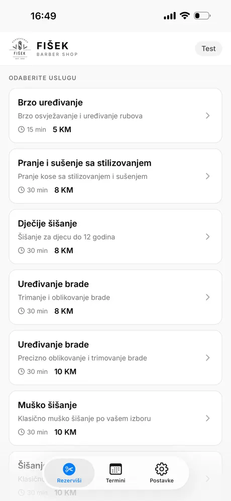 Fišek Barbershop screenshot 6