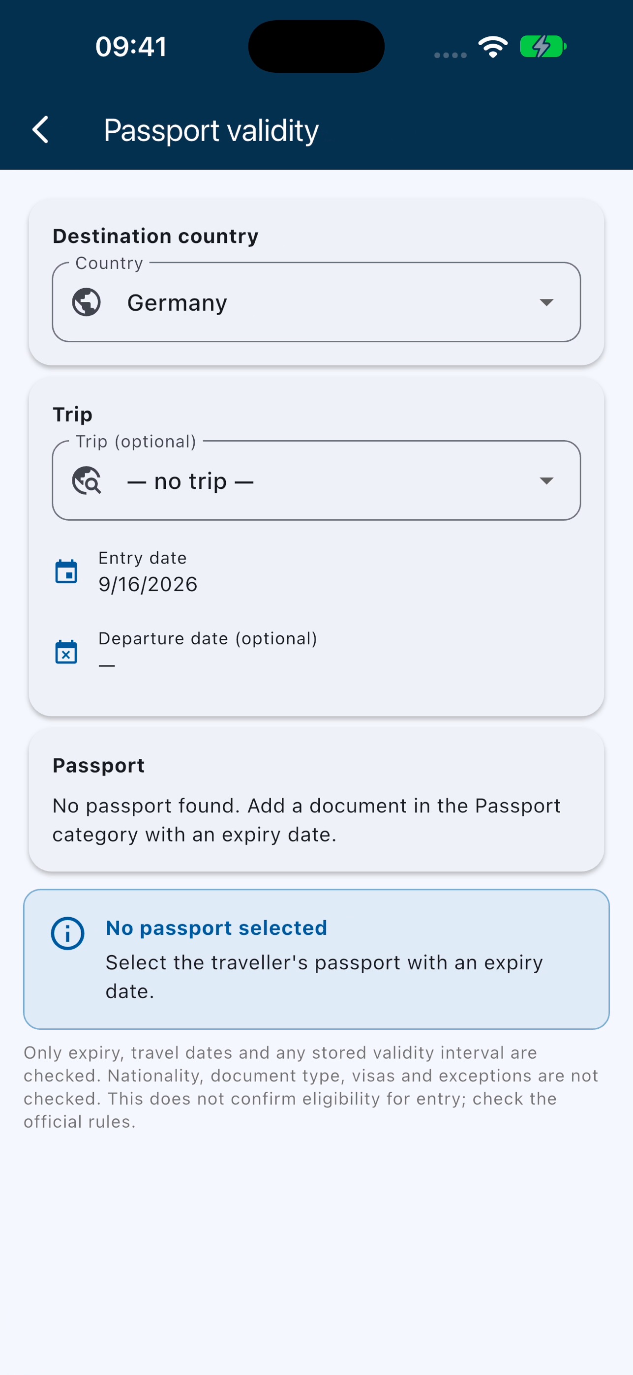 Screenshot 8 of Reisesicher – Travel Organizer