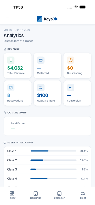 KeysBlu: Car Rental Software Screenshot 1 of 3