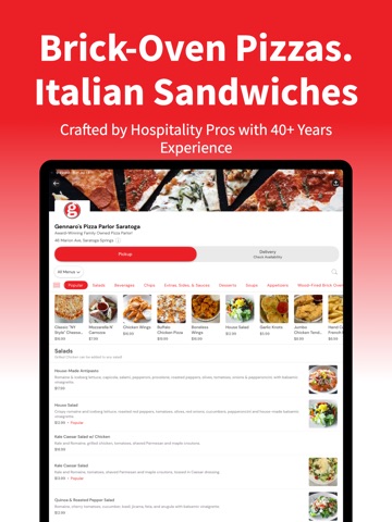 Gennaro's Pizza Parlor ipad screenshot 4