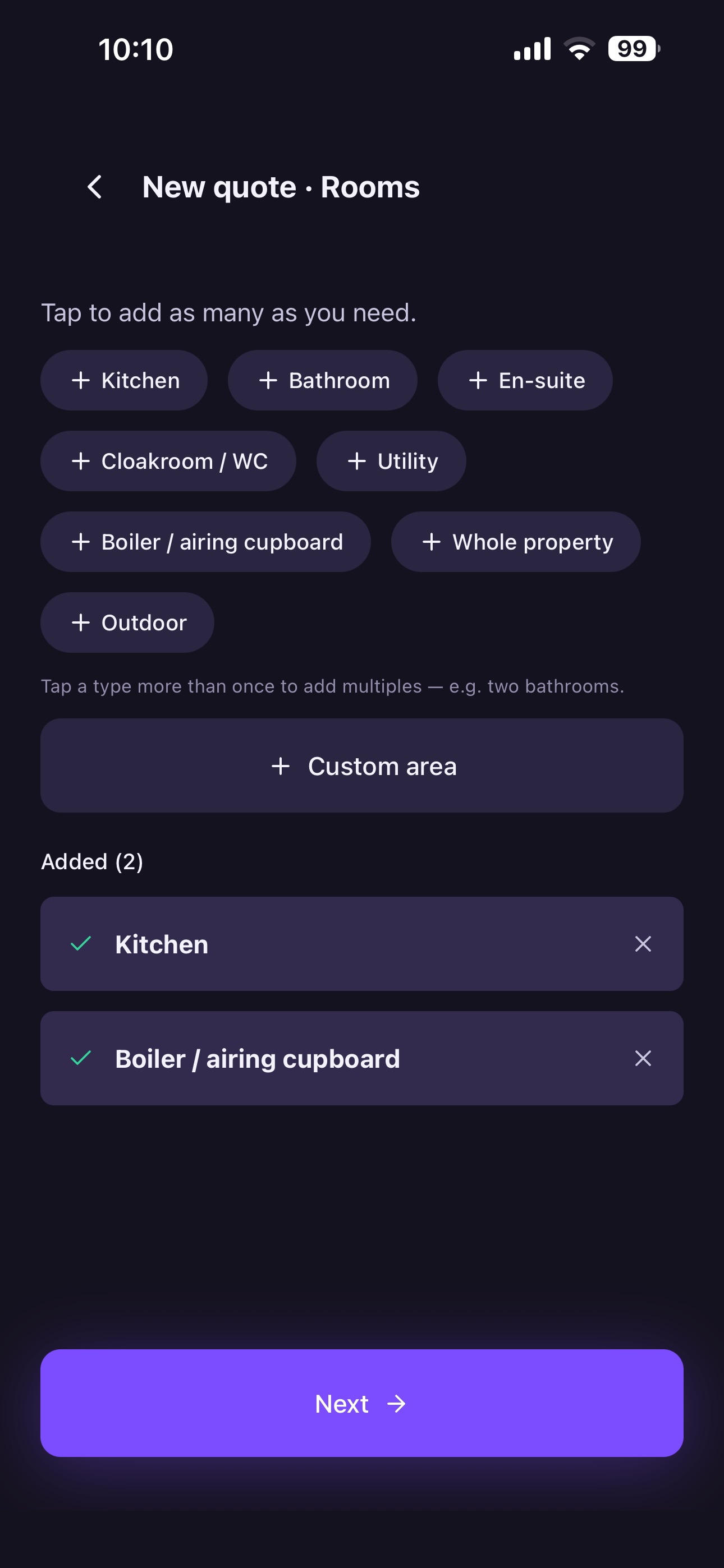 Screenshot 2 of Queezy: Quoting for Trades