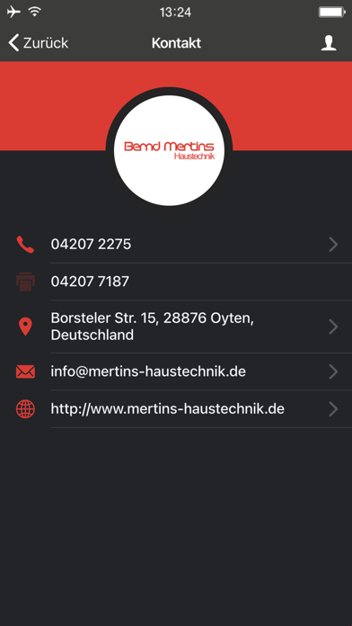 Bernd Mertins Haustechnik screenshot