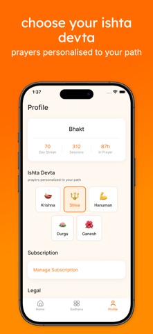 MantraLock: Bhagavad Gita iPhone screenshot