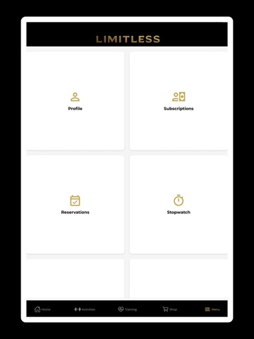 LIMITLESS iPad screenshot