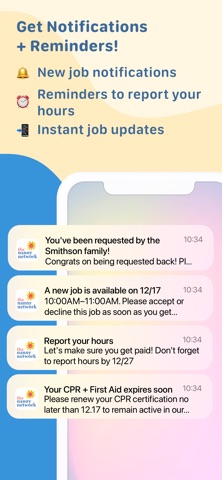Nanny Network: Child Care Jobs iPhone screenshot
