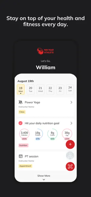 100 Year Athlete App screenshot 2