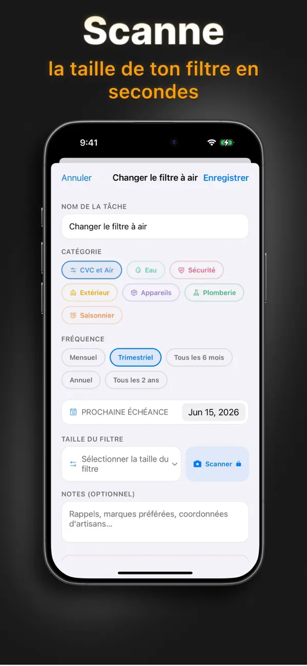 Screenshot #2 pour Entretien Maison & Checklist
