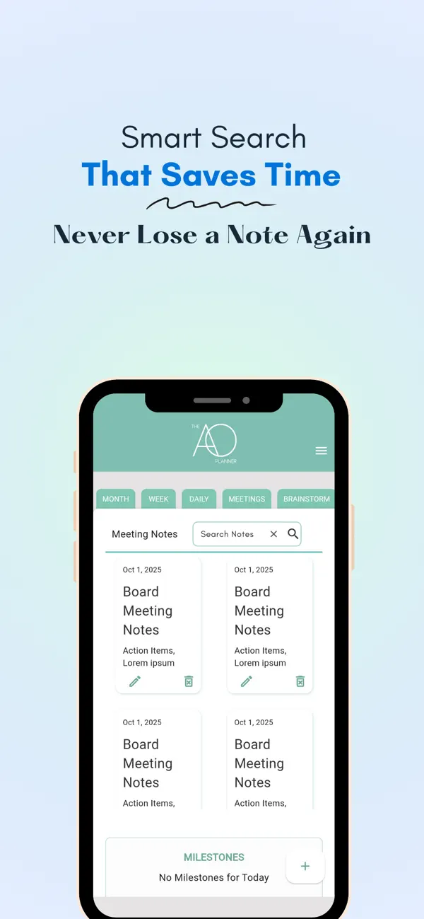 The AO Planner App Screenshot 3