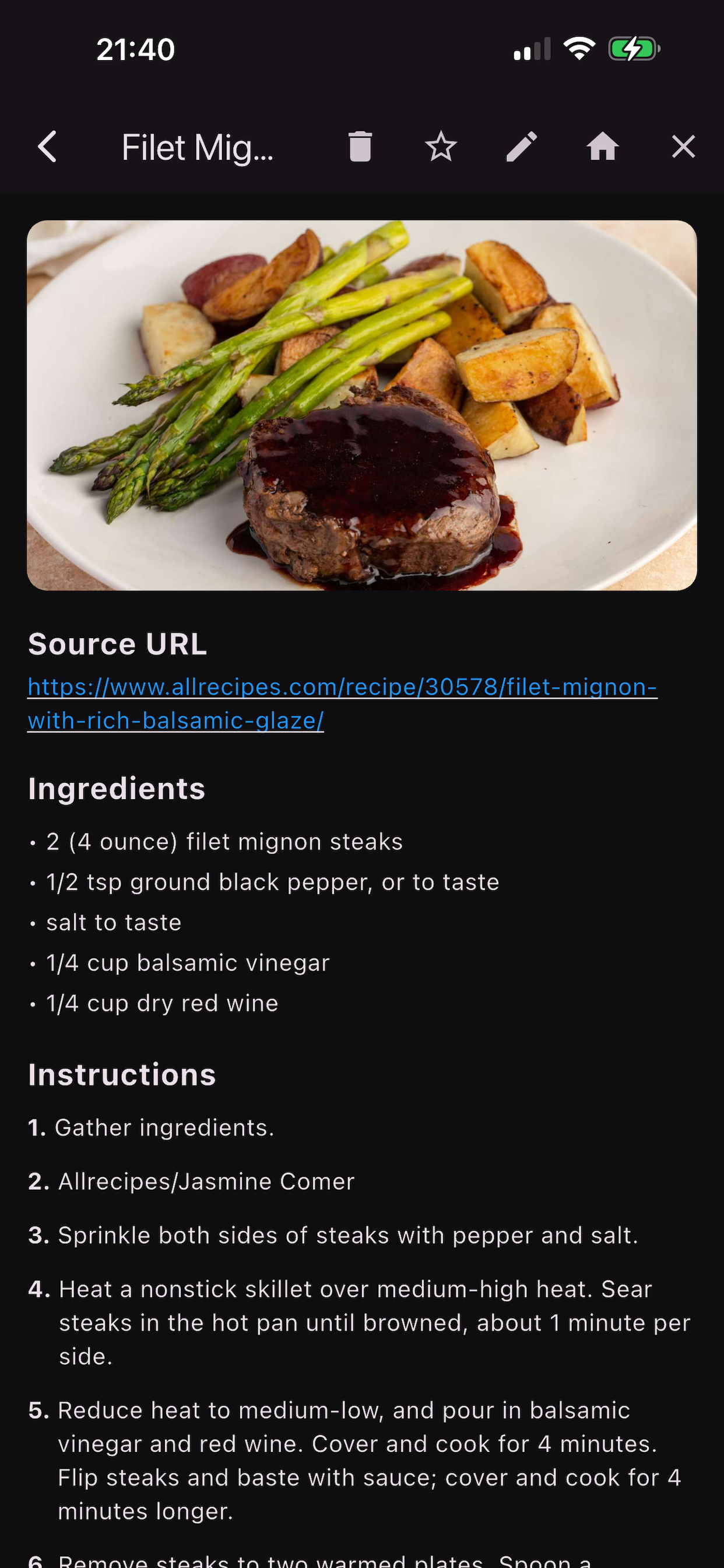 XCLLNT Pocket Recipe Organizer screenshot 5
