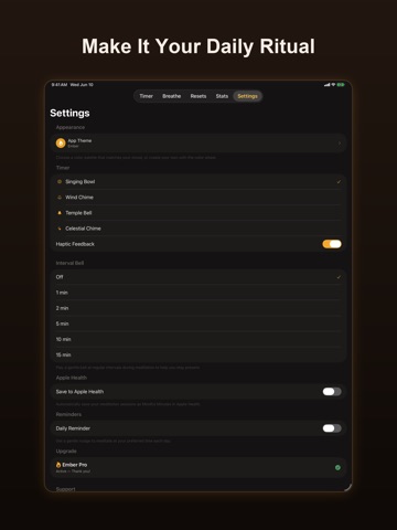 Ember: Sleep & Meditation iPad screenshot