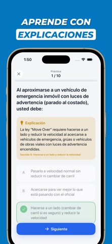 Examen de Manejo DMV Español screenshot