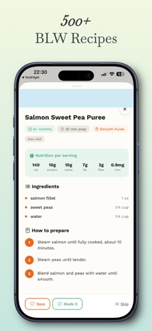 FirstBite: BLW Meal Planner screenshot
