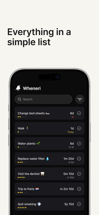Wheneri: Routine Reminders Screenshot 4 of 8