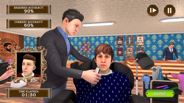 Barber Shop Hair Cut Salon Sim