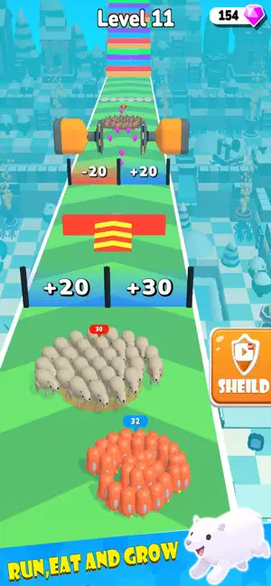 Pengiun Crowd Clash Animal Run screenshot 3