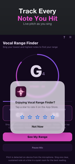 Vocal Range Finder + Screenshot 3 of 3