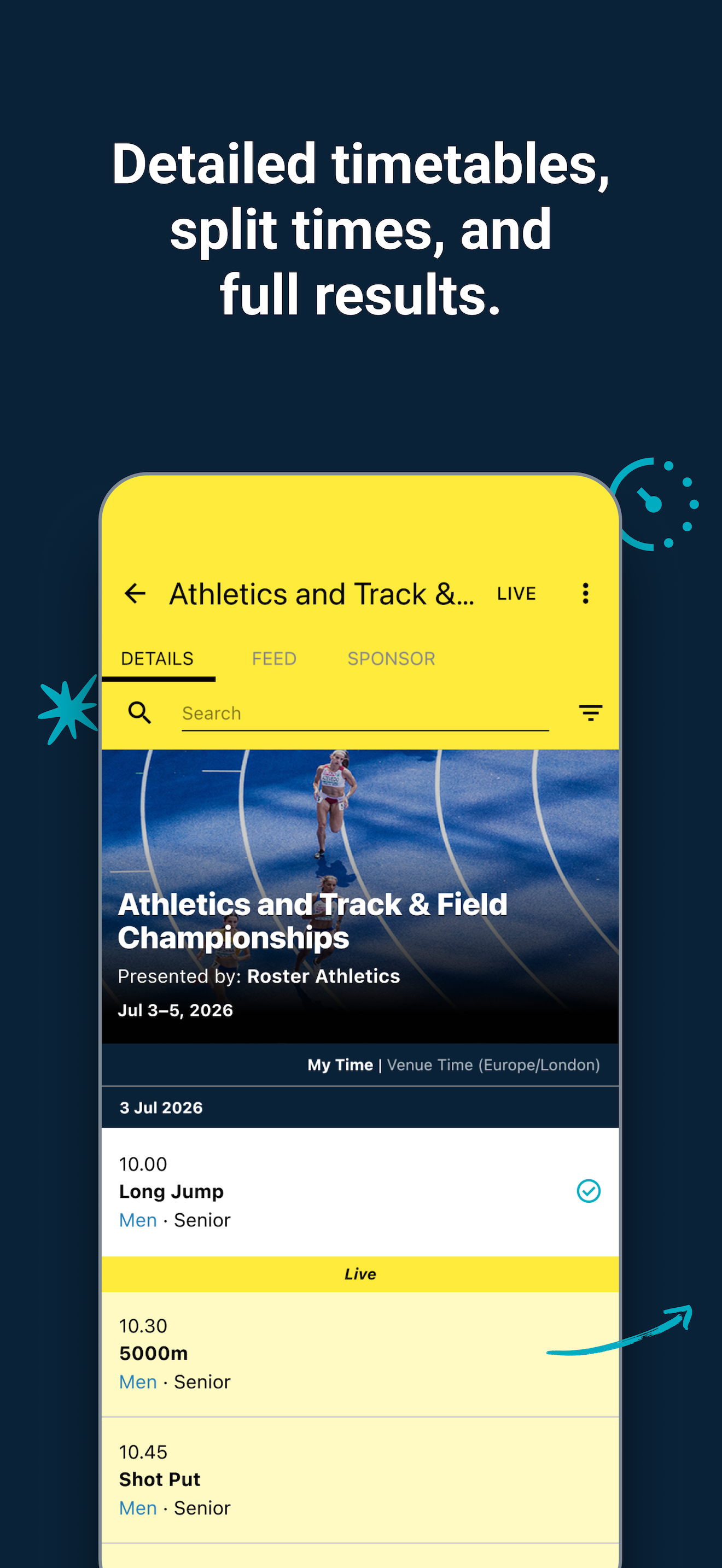 Roster Athletics & Road Races screenshot 2