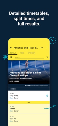Roster Athletics & Road Races screenshot