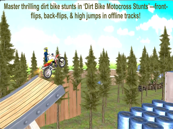 Dirt Bike Motocross Stunt Game iPad screenshot 6 - Games app
