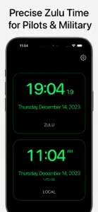 Zulu Time Now - UTC GMT Clock screenshot #1 for iPhone