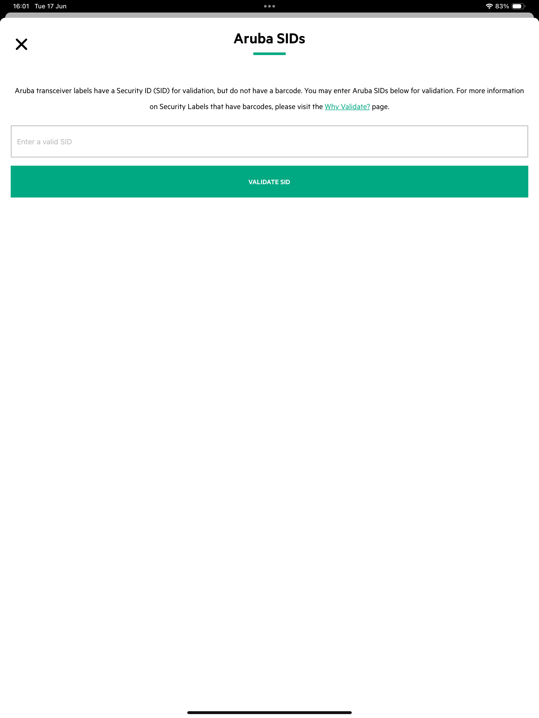 HPE Parts Validation screenshot 10