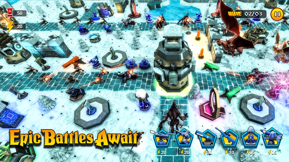 #2. Tower Defense: Epic Battles (iOS) Podle: Asif Khan