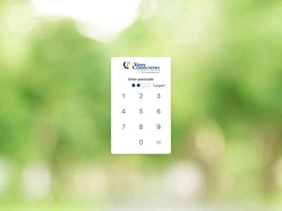 Valley Communities CU Mobile iPad screenshot 2 - Finance app