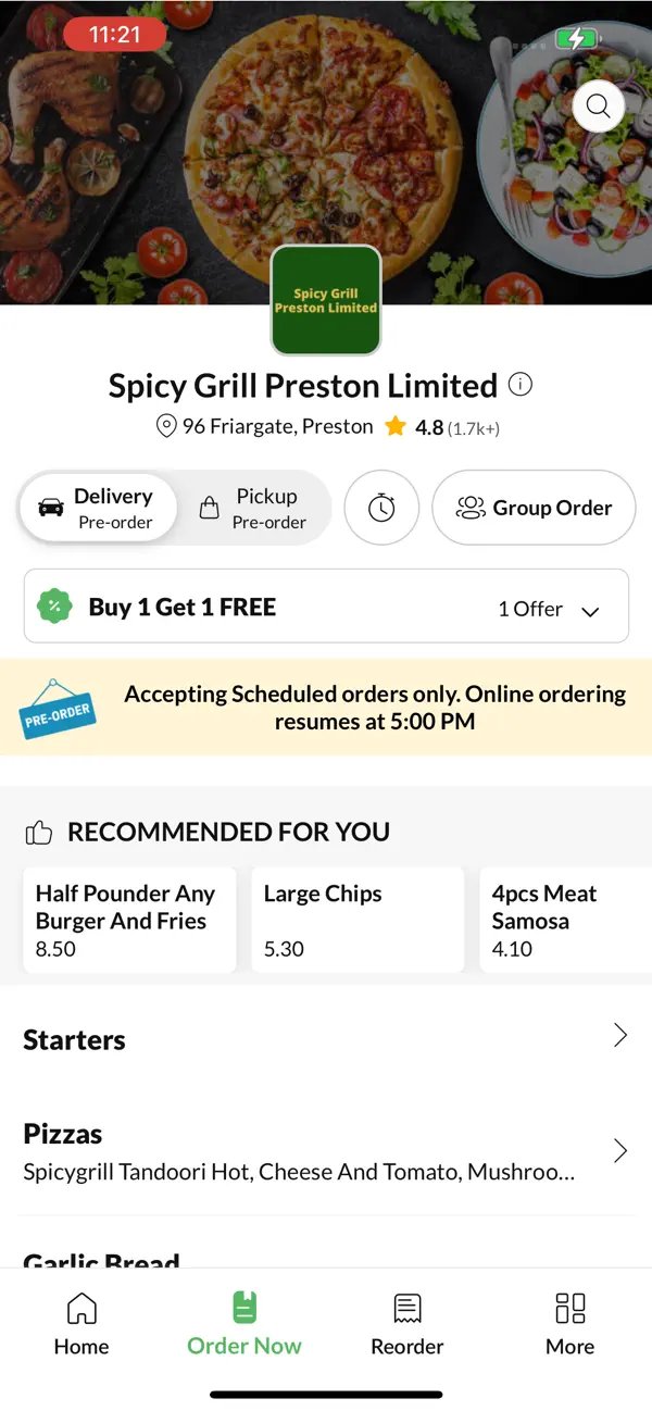 Screenshot #2 pour Spicy Grill Preston Limited.