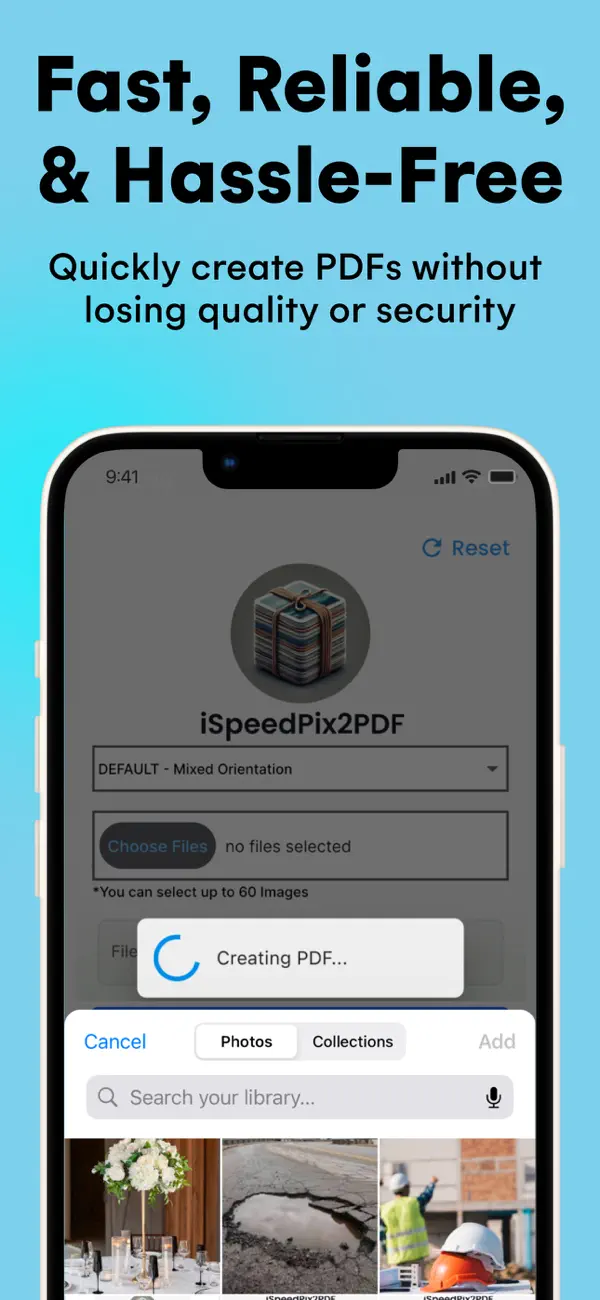 Screenshot #3 pour Photo to PDF by iSpeedPix2PDF
