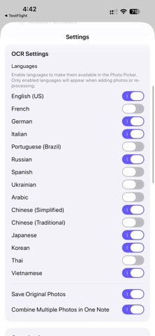 Photo OCR To Text screenshot