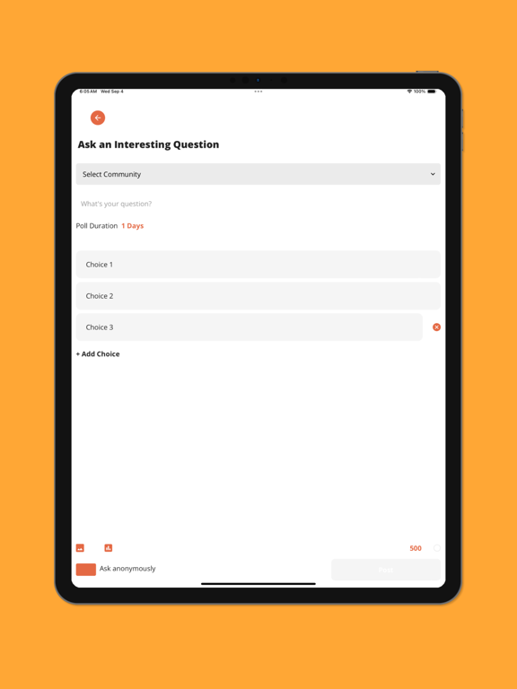 Ask It World iPad screenshot 4 - Social Networking app