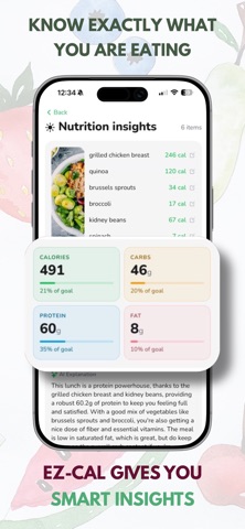 EZ Cal - AI Calorie Tracker Screenshot 6 of 8