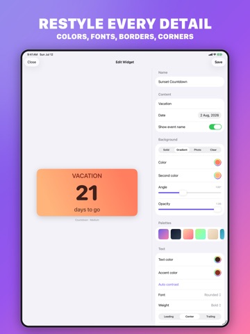 Widget Maker: Icons & Themes iPad screenshot