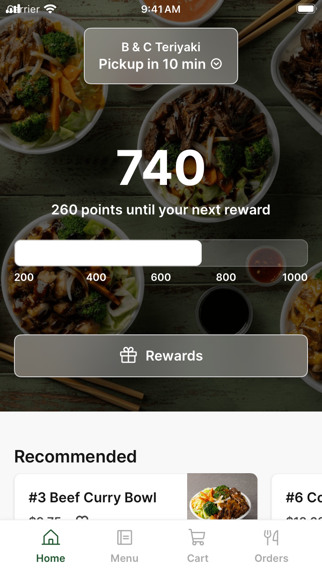 B & C Teriyaki iPhone screenshot 1 - Food & Drink app
