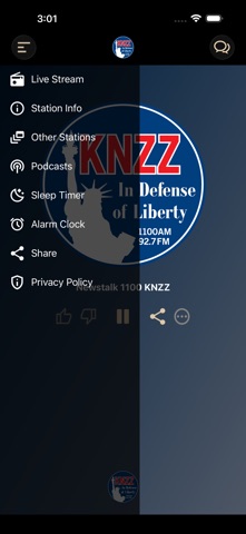 1100 KNZZ 92.7 FM screenshot