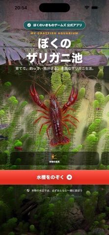 ぼくのザリガニ池 iPhone screenshot