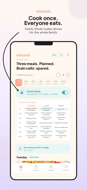 Smoosh: Toddler Meal Planner screenshot 3