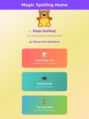 Magic Spelling - Learn, Test iPad screenshot