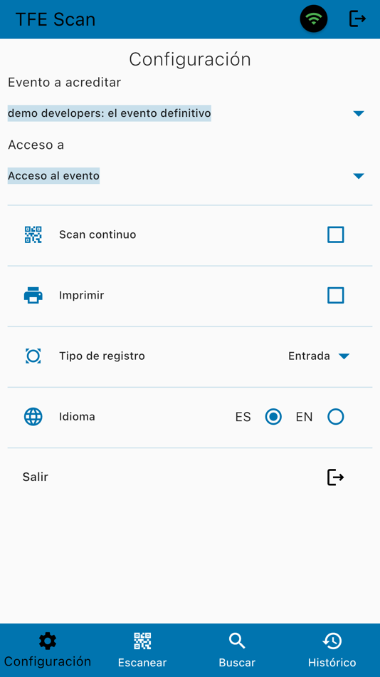 #4. TFE Scan (iOS) By: International Business Events S. XXI SL (TuFabricaDeventos.com)