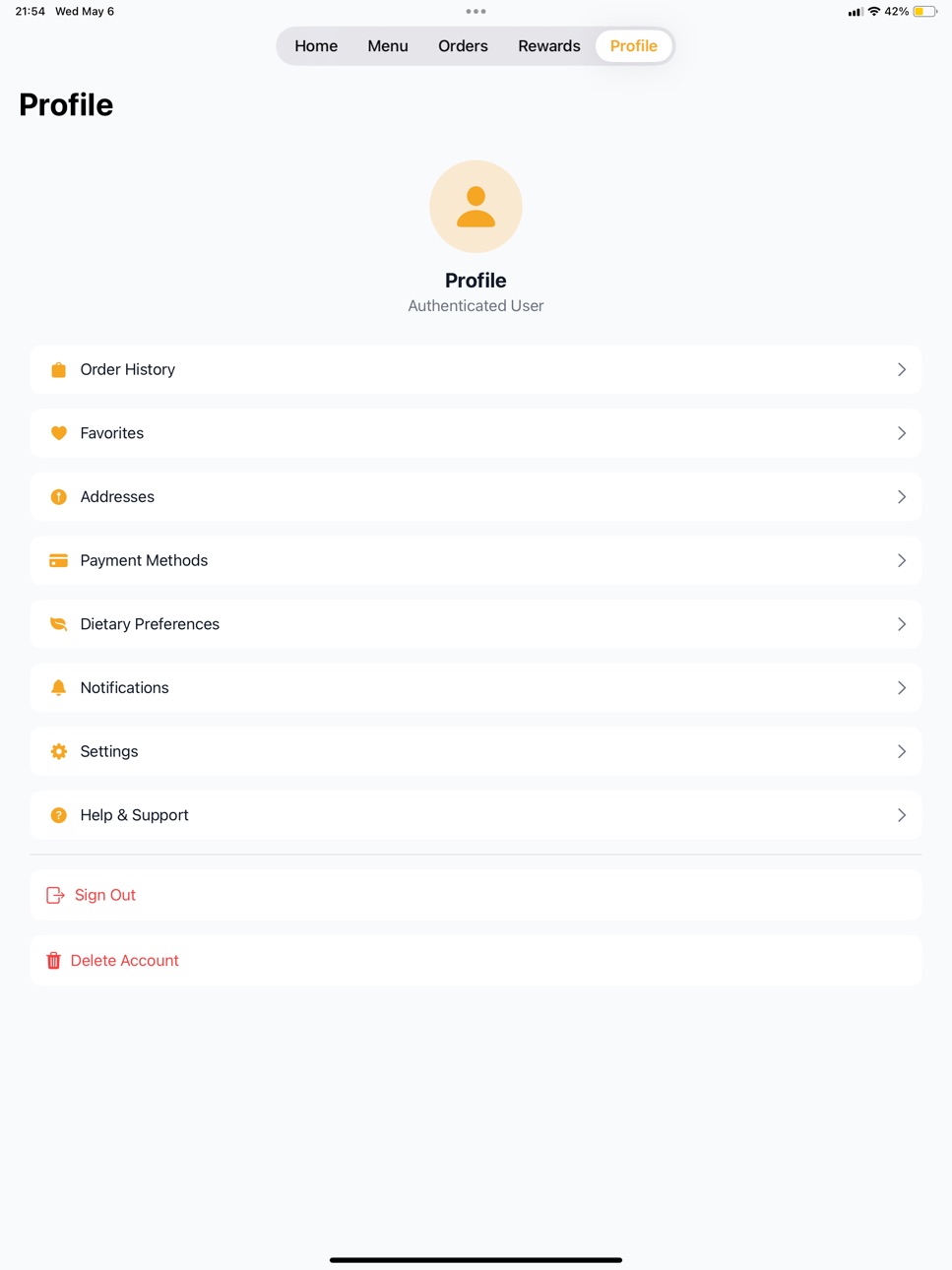 iPad screenshot