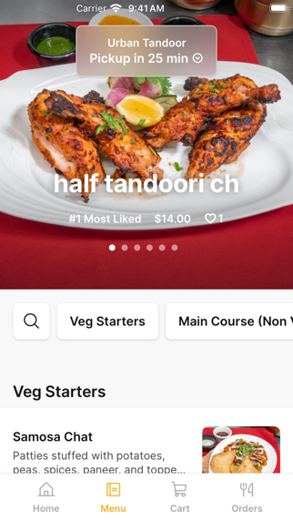 Urban Tandoor To Go iPhone screenshot 1 - Food & Drink app